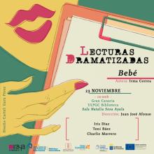 <?= $evento->title ?> Ciclo de lecturas dramatizadas escritas por mujeres: «Bebé», de Irma Correo